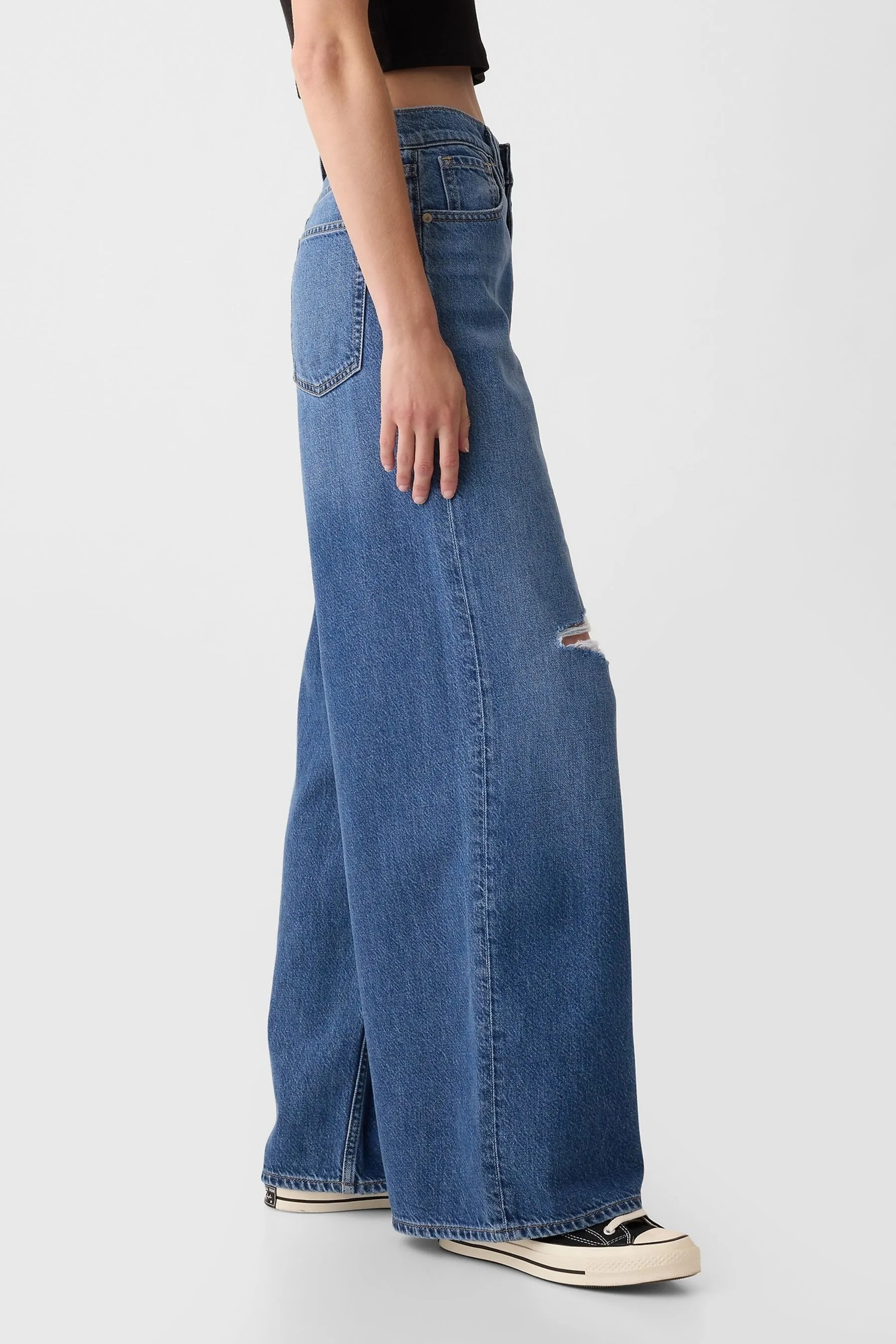 Gap Mid Rise Soft Baggy Jeans    