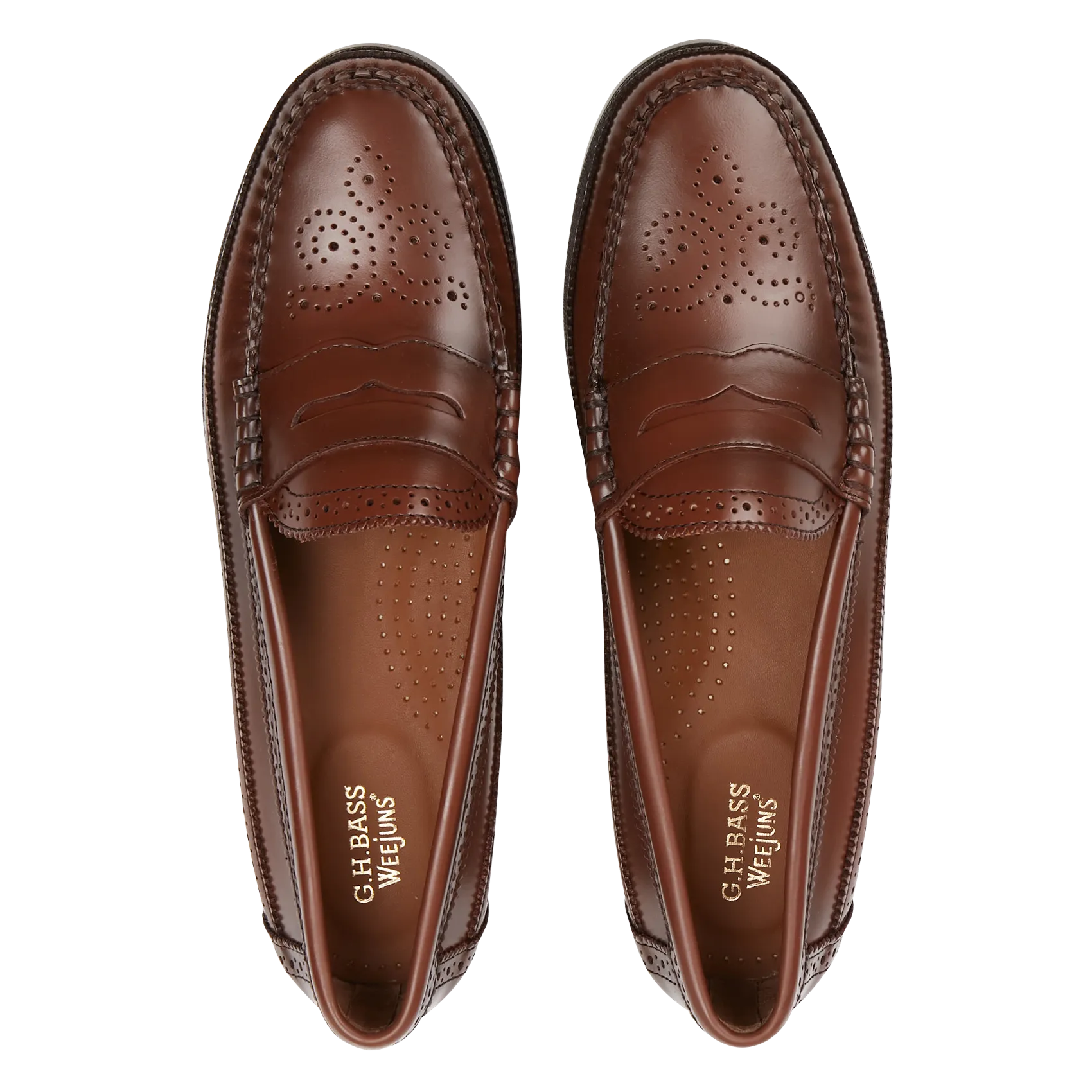  GH BASS   PENNY BROGUE - Mocassini in pelle | Marrone