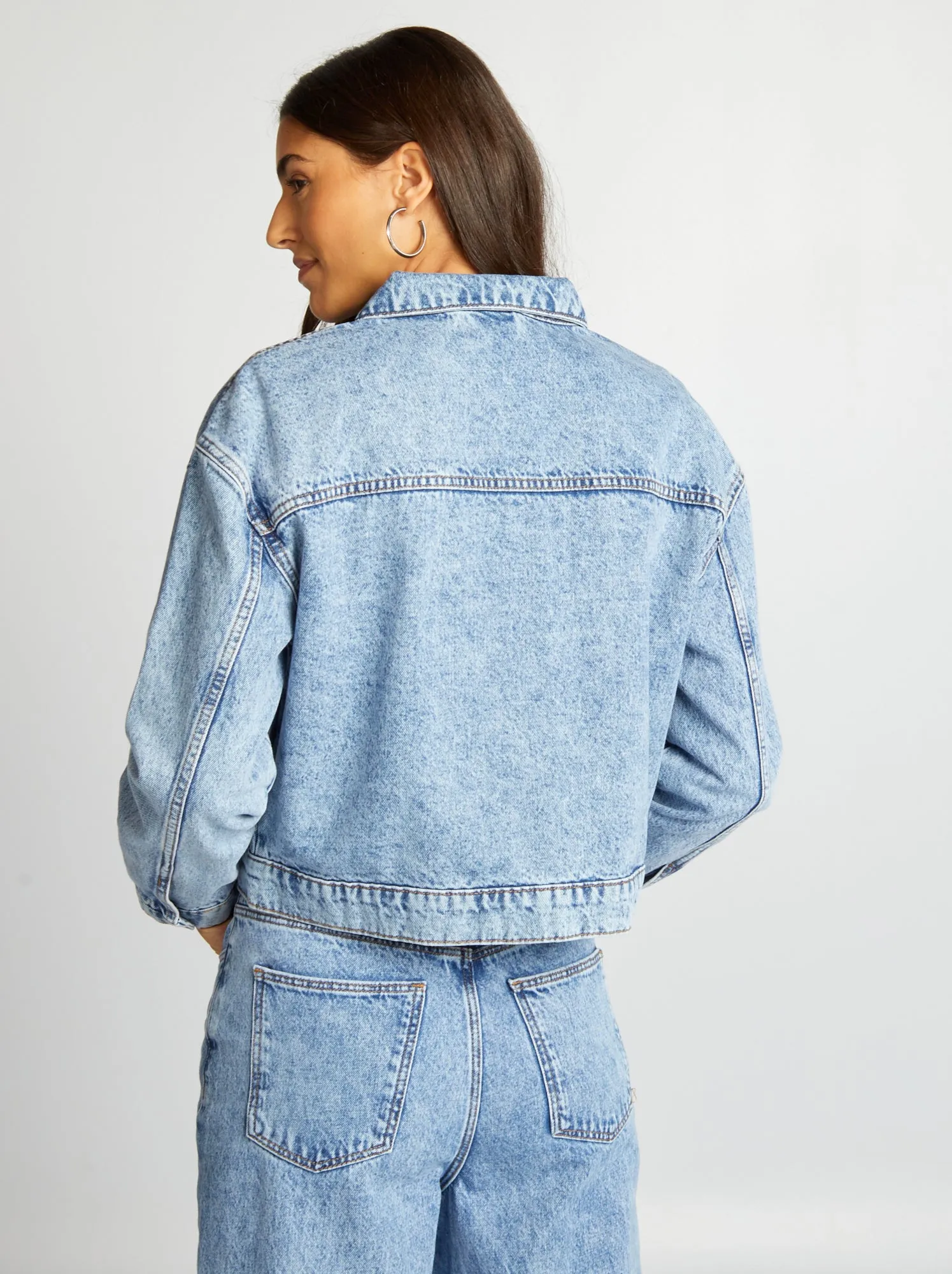 Giacca corta in jeans - BLU