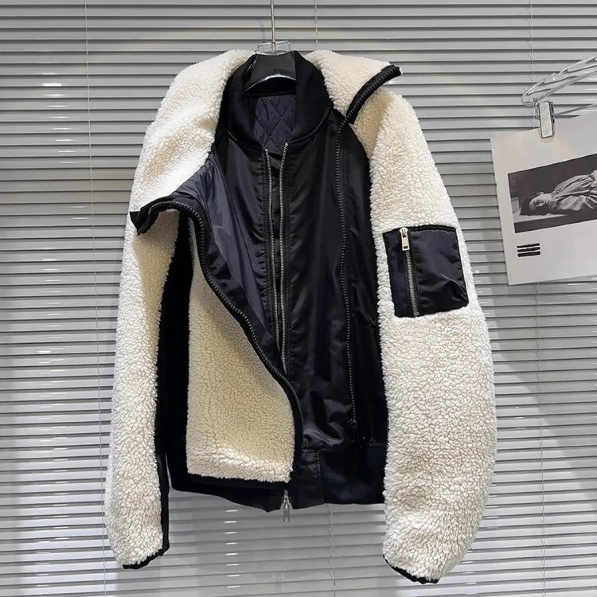 Giacca dal design con cerniera da donna High Street New Fashion 2023 Autunno Inverno Designer Jacket