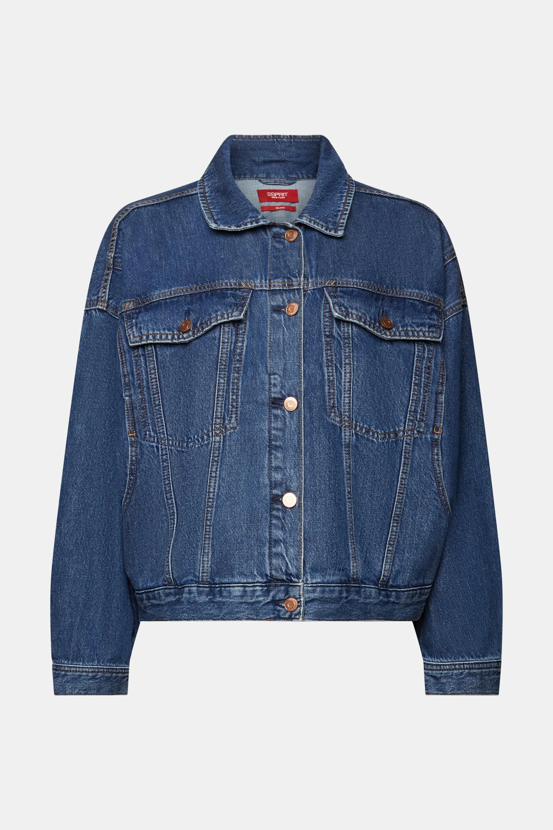 Giacca di jeans oversize, 100% cotone
