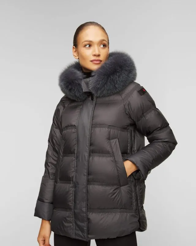 Giacca grigio scuro da donna Peuterey Takan mq 02 fur