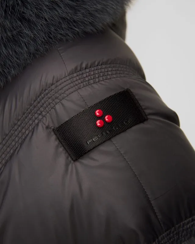 Giacca grigio scuro da donna Peuterey Takan mq 02 fur