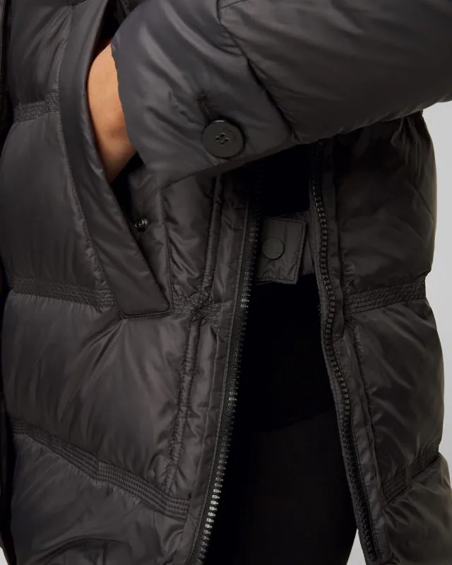 Giacca grigio scuro da donna Peuterey Takan mq 02 fur