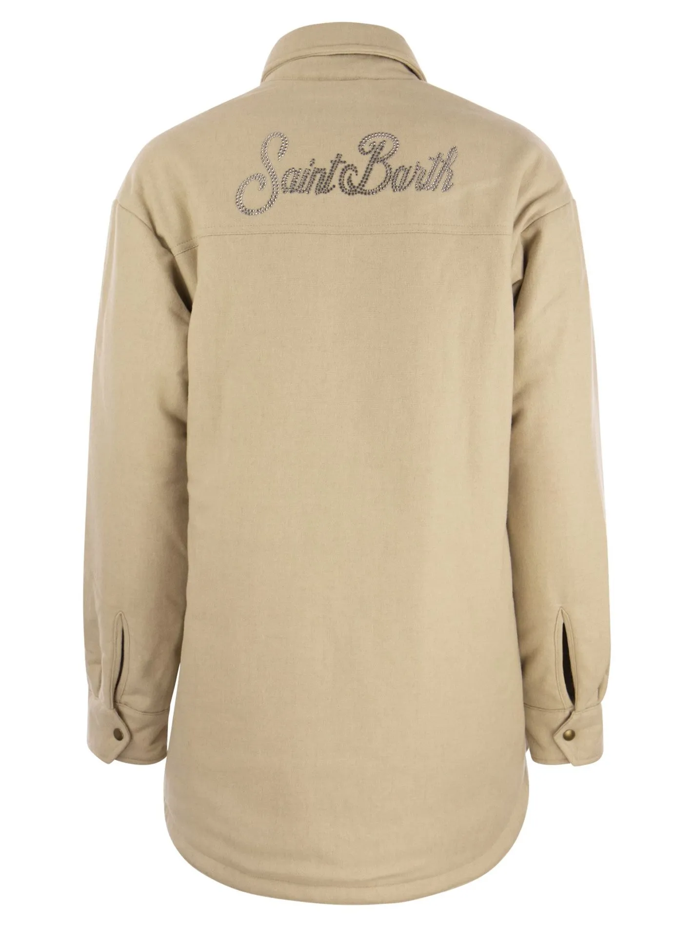 Giacca taglio camicia con stampa di strass di St. Barth