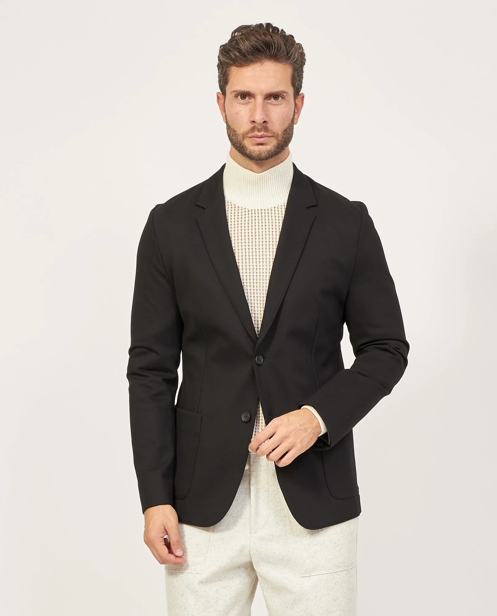 Giacca uomo Hugo Boss slim fit in misto viscosa