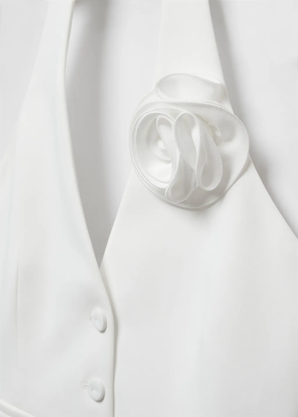 Gilet applicazione fiore