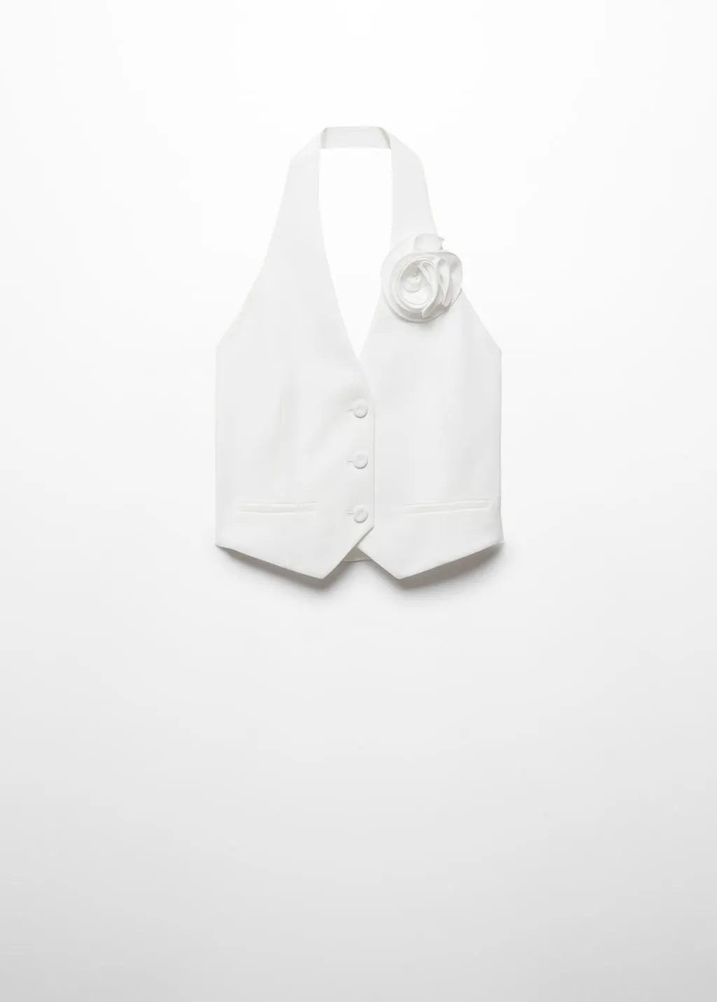 Gilet applicazione fiore
