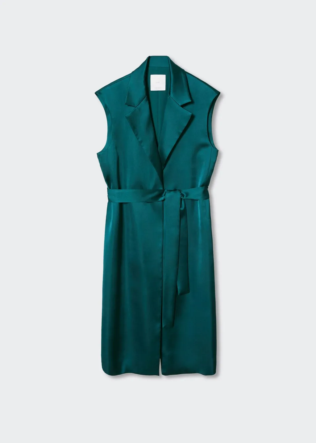 Gilet satinato cintura