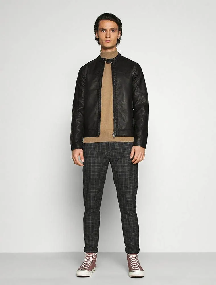 Giubbino Ecopelle Jack & Jones - Black