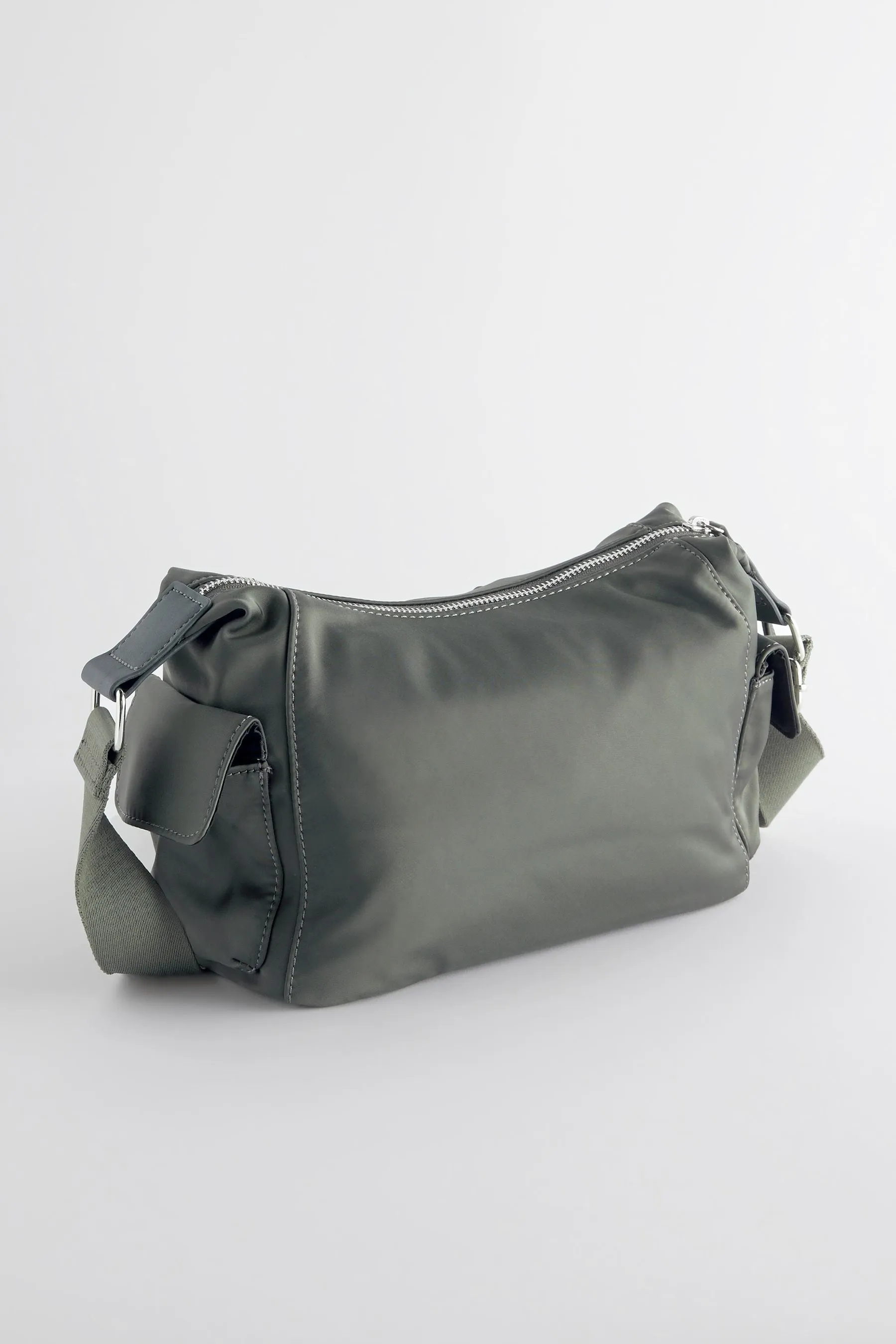 Grigio  - Satin - Borsa a tracolla multitasche