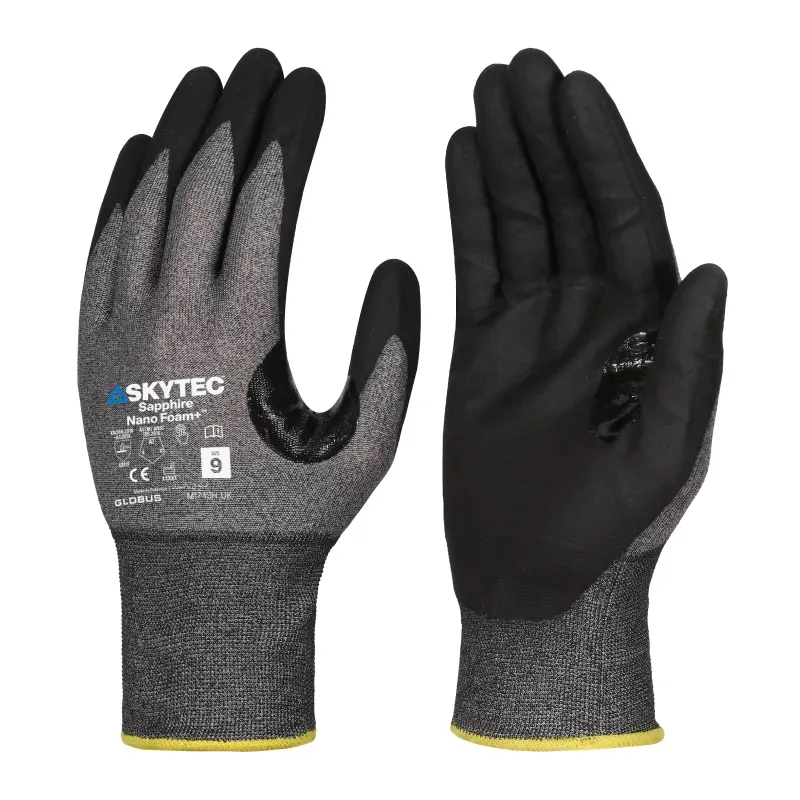 Guanti da lavoro Skytec SKG00079, Tg. 8 - M, in HPPE, Nylon, Tungsteno, col. Nero