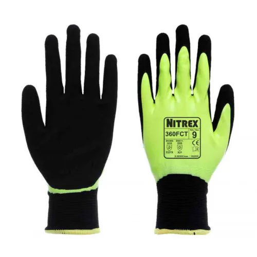 Guanti da lavoro Unigloves 360FCT, Tg. 12, in Acrilico, Nylon (rivestimento), col. Nero