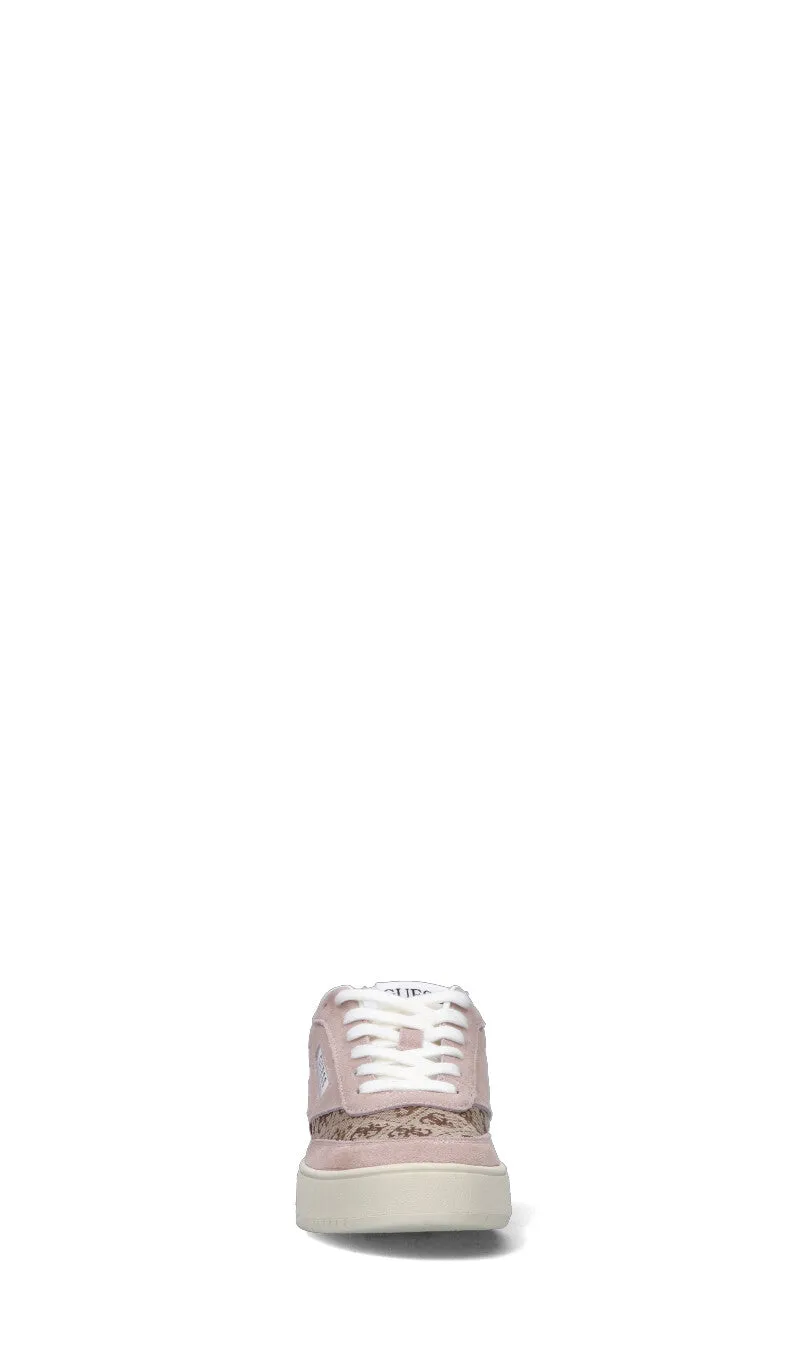 GUESS Sneaker donna beige/rosa in suede
