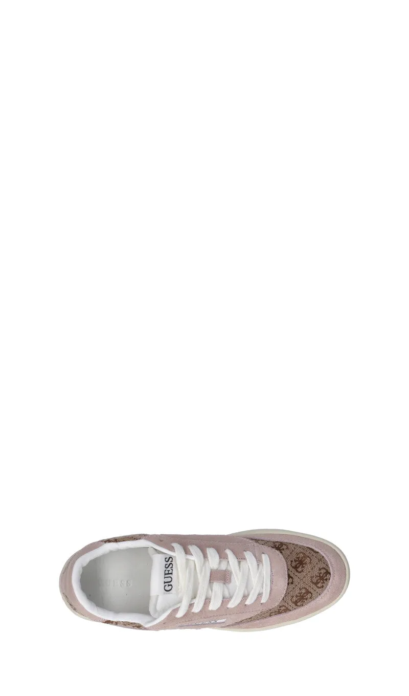 GUESS Sneaker donna beige/rosa in suede