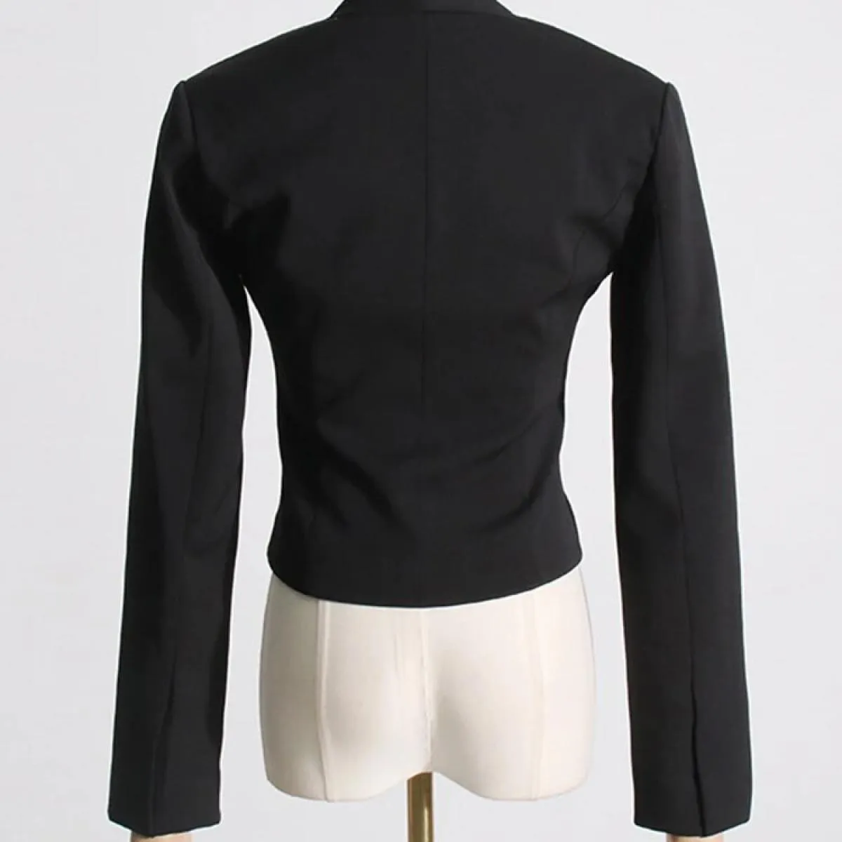 High Street Newest 2023 Autunno Inverno Designer Moda Donna Scollo a V Manica lunga Giacca con cerniera
