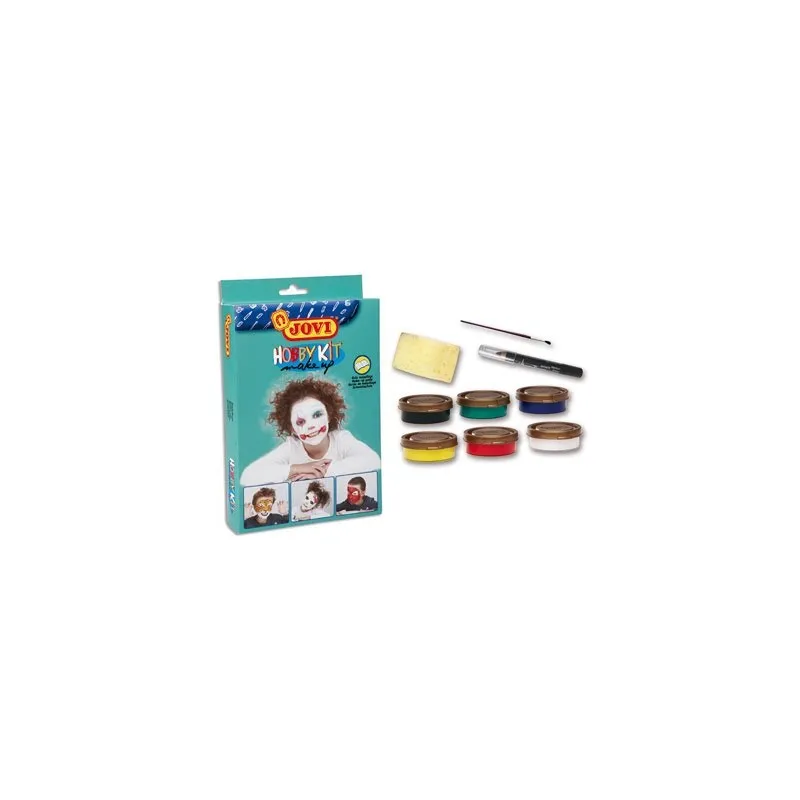 HOBBY KIT MAKE-UP 6 BARATTOLINI DA 8ML.+ MATITA OCCHI NERA + PENNELLO + GUIDA AL TRUCCO