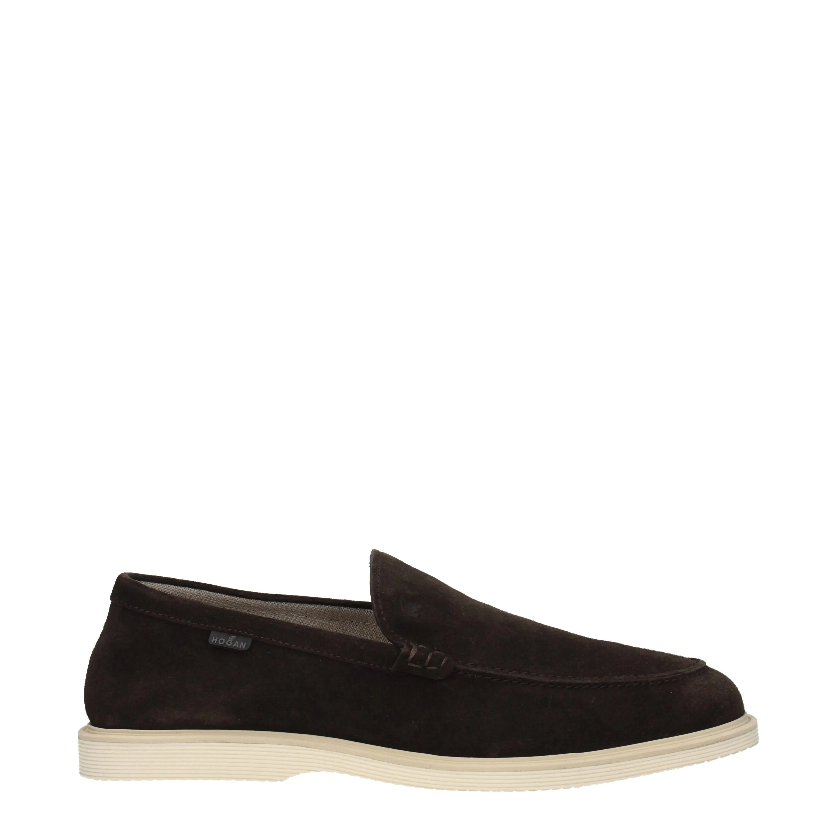 Hogan Mocassini Uomo Camoscio Marrone/Ebano