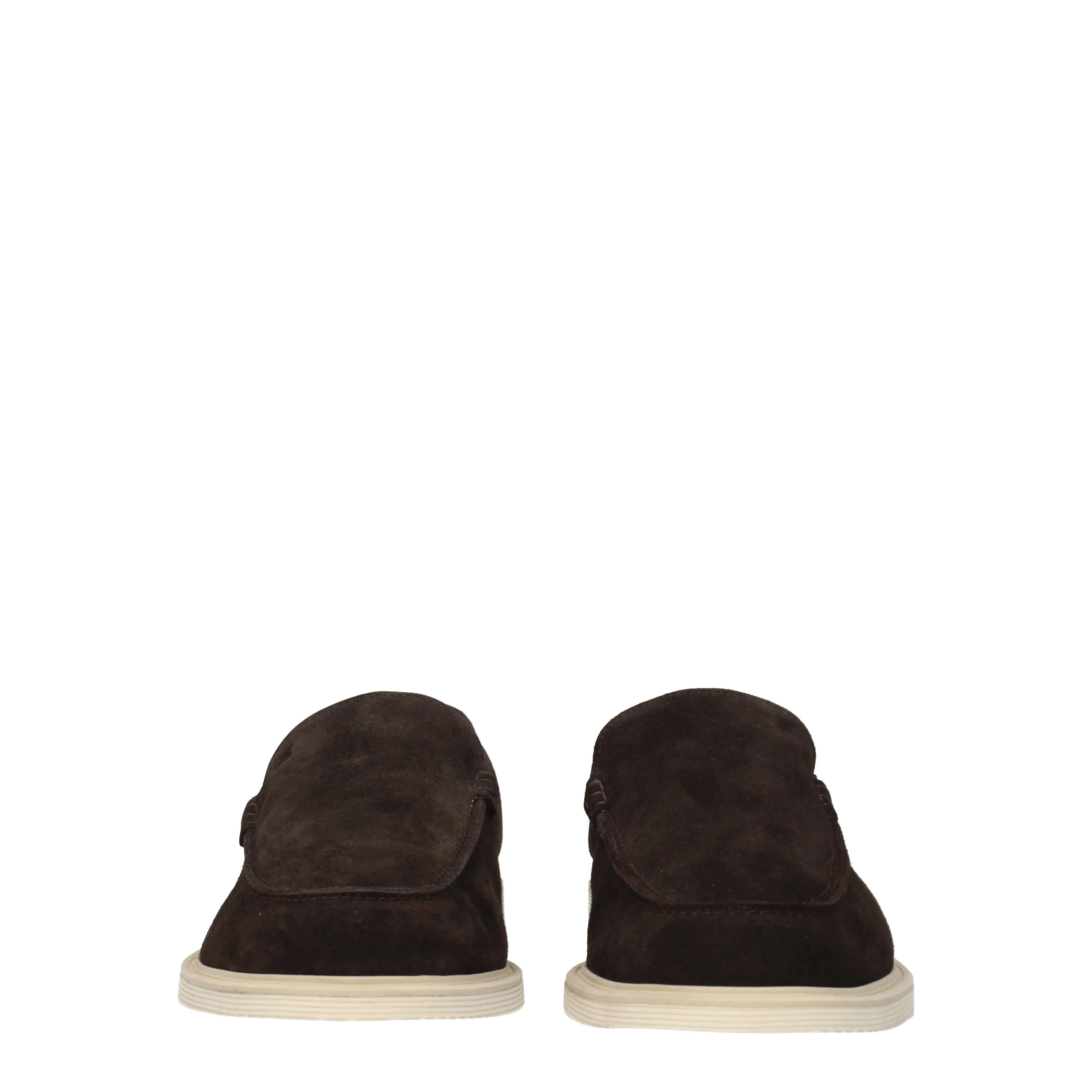 Hogan Mocassini Uomo Camoscio Marrone/Ebano