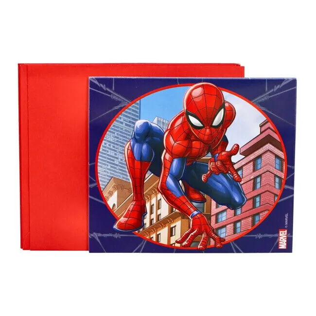 Inviti Spiderman in città - 6 pz.