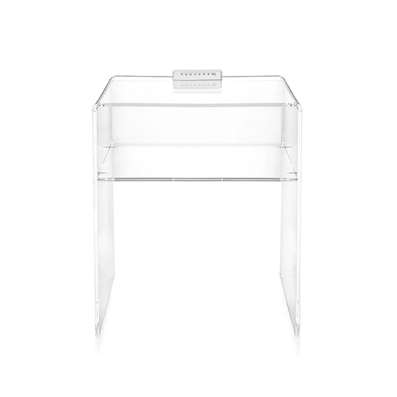 Iplex Lyn comodino led trasparente/grigio