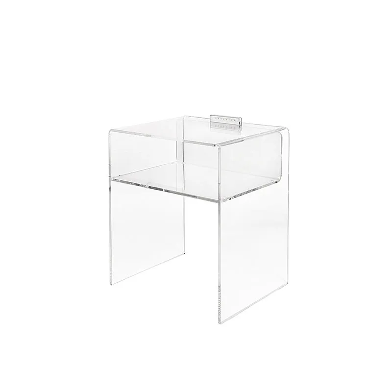 Iplex Lyn comodino led trasparente/grigio