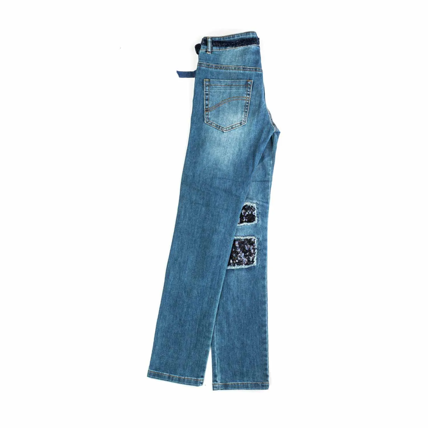 Jeans Con Paillettes Bambina Teen