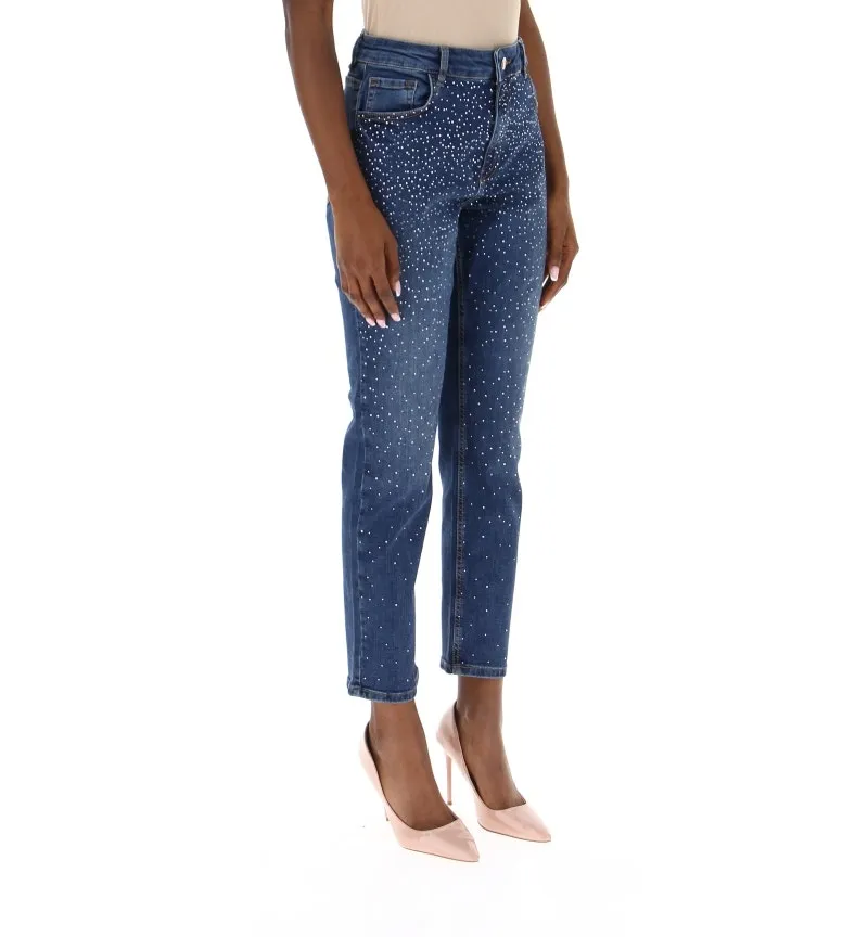 Jeans con strass