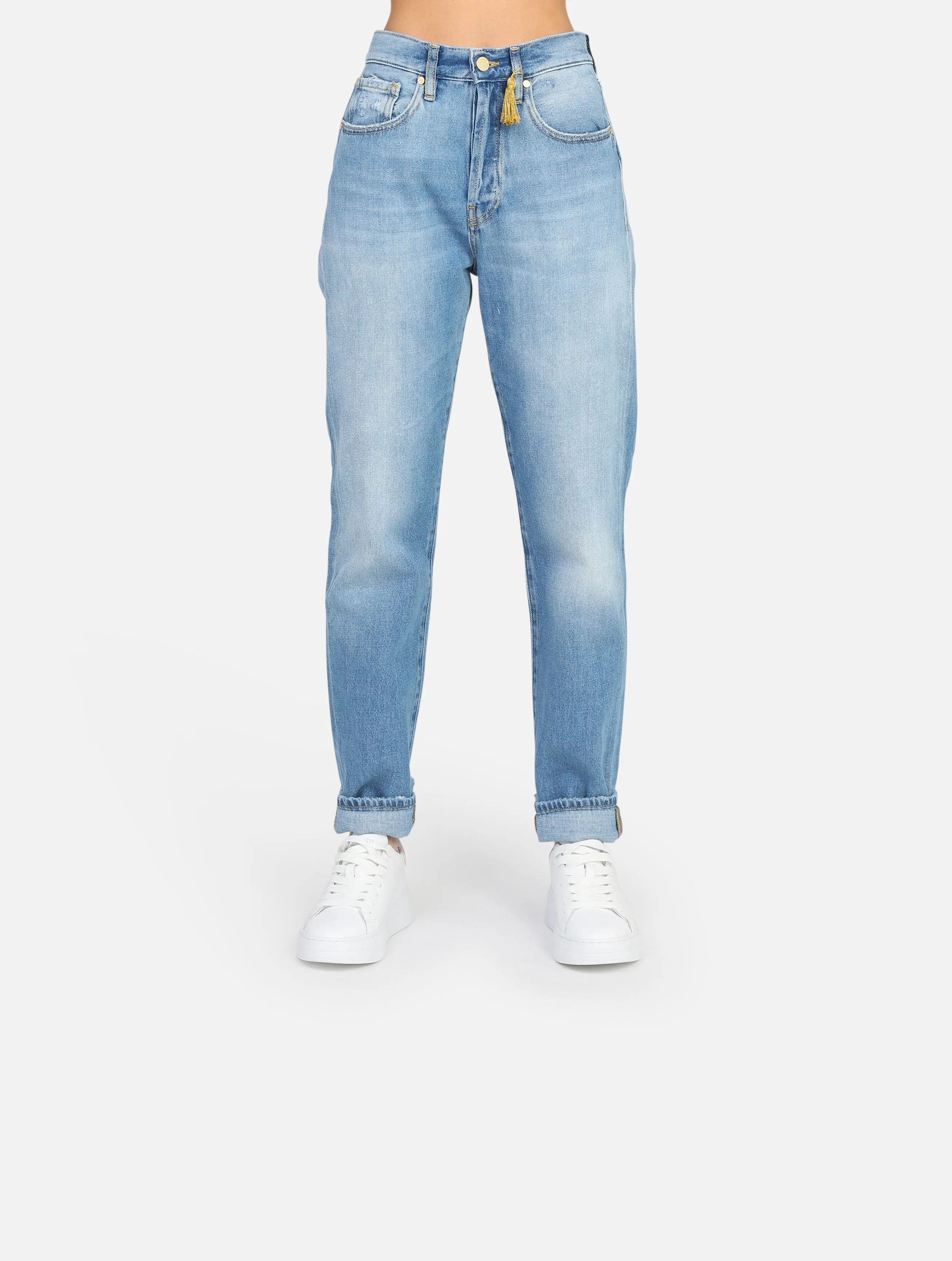 jeans CYCLE - 332P508BOYFRIENDSKY BLU