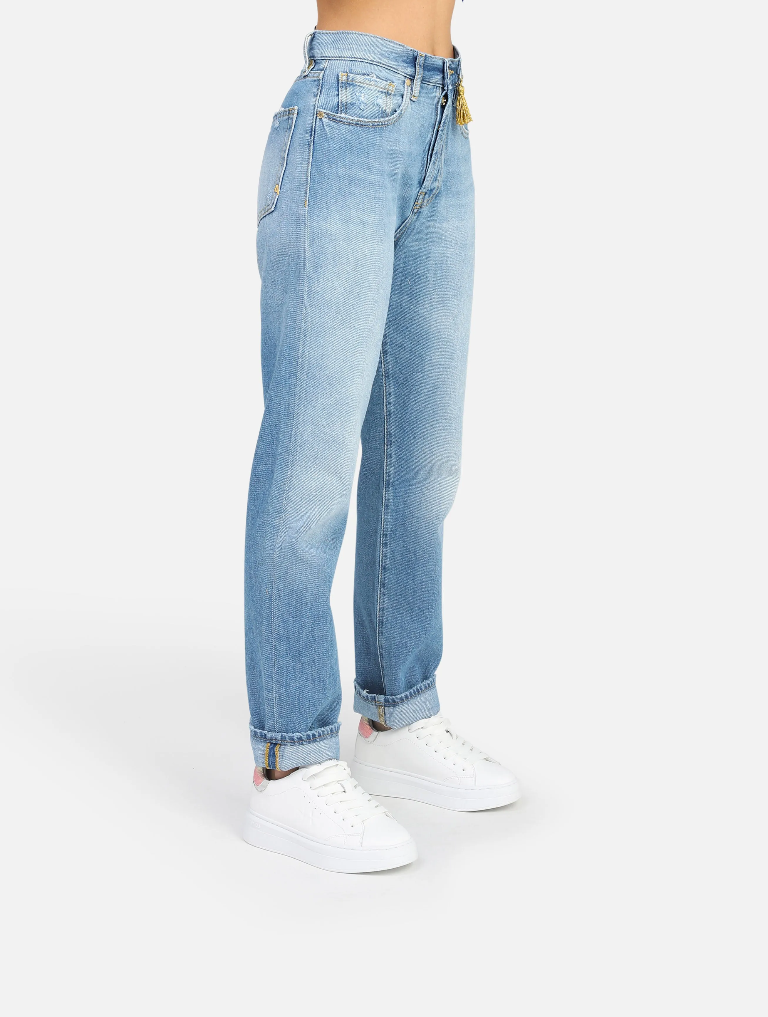 jeans CYCLE - 332P508BOYFRIENDSKY BLU