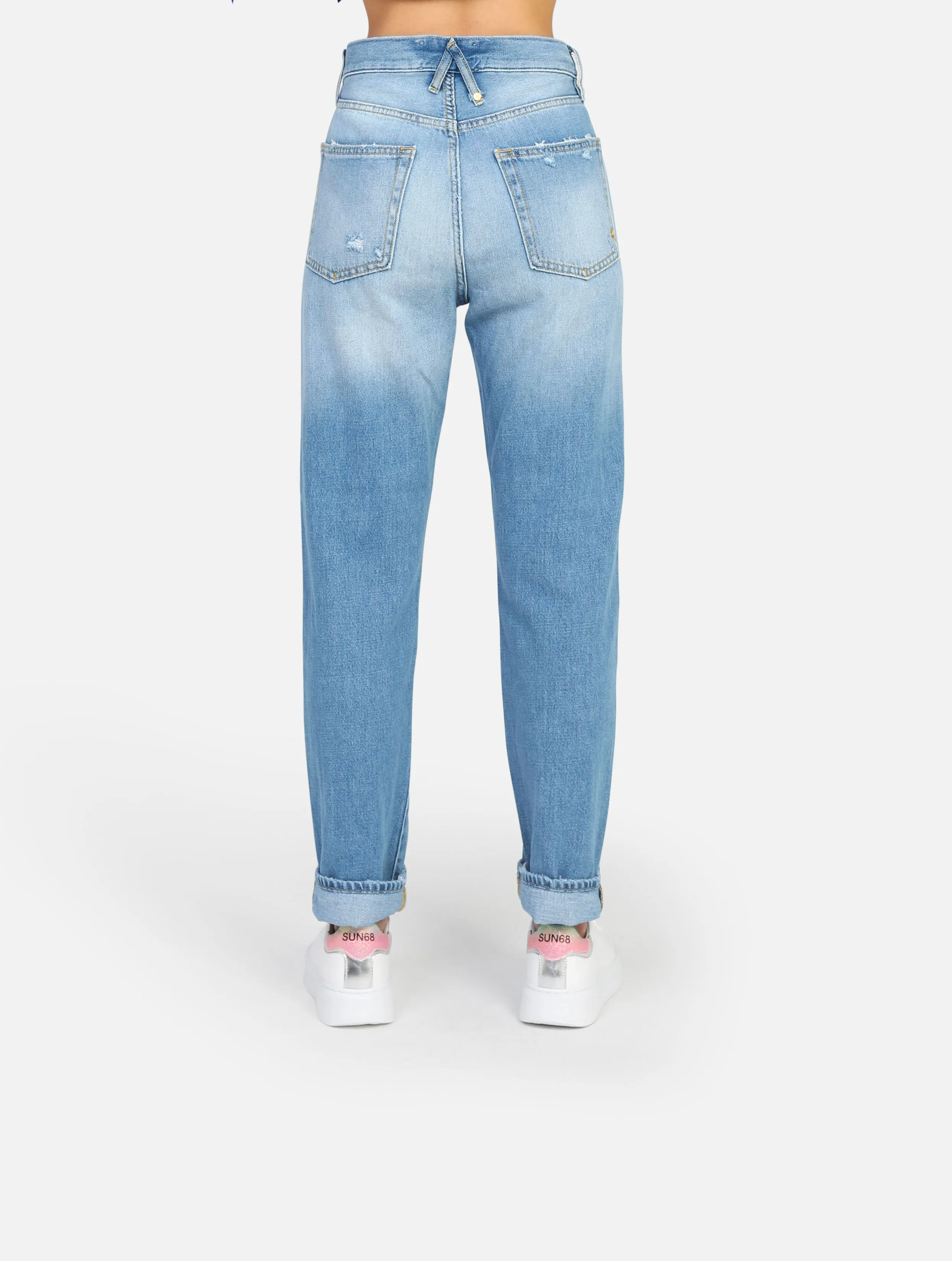 jeans CYCLE - 332P508BOYFRIENDSKY BLU