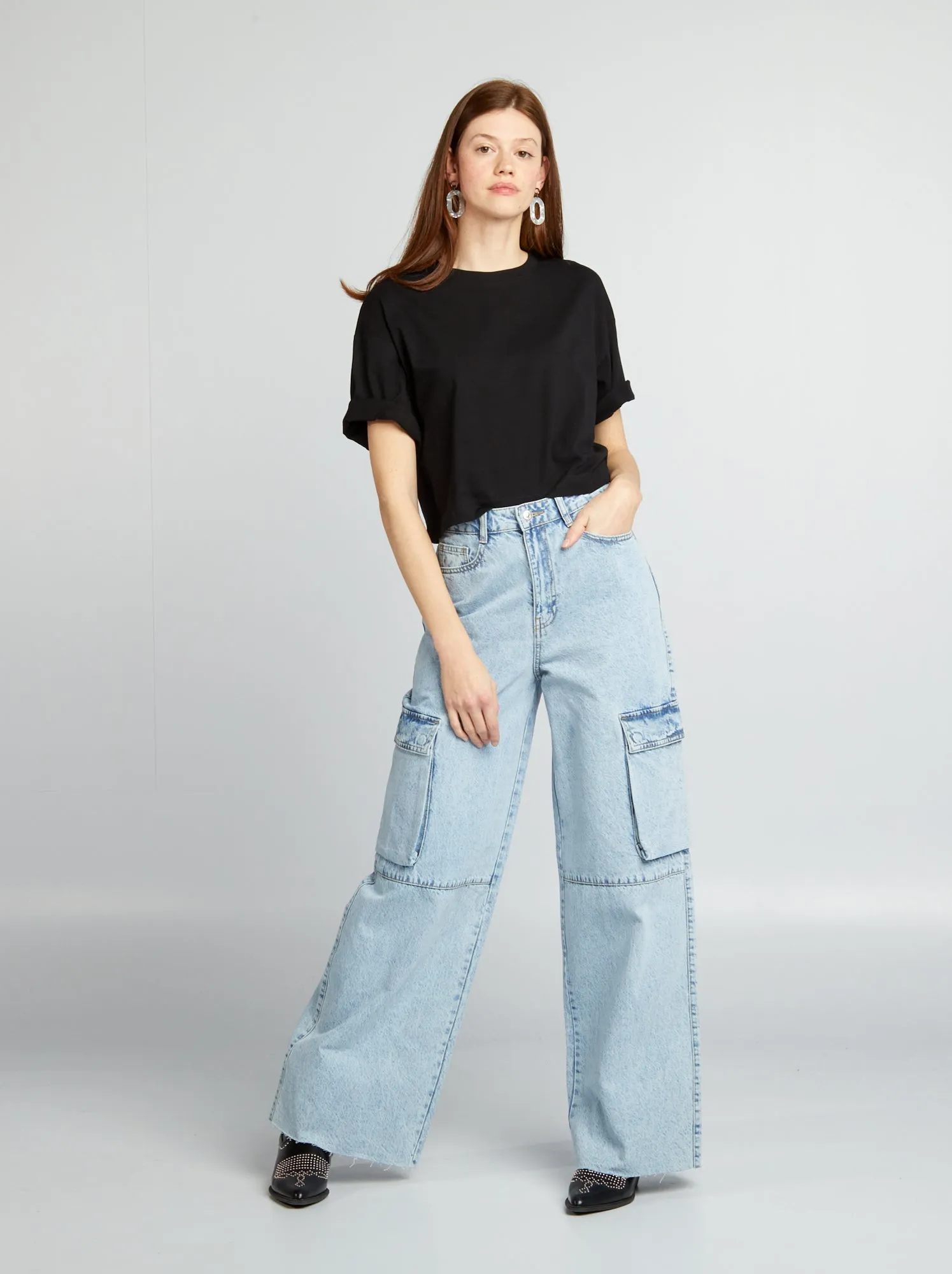 Jeans multitasche wide leg - BLU