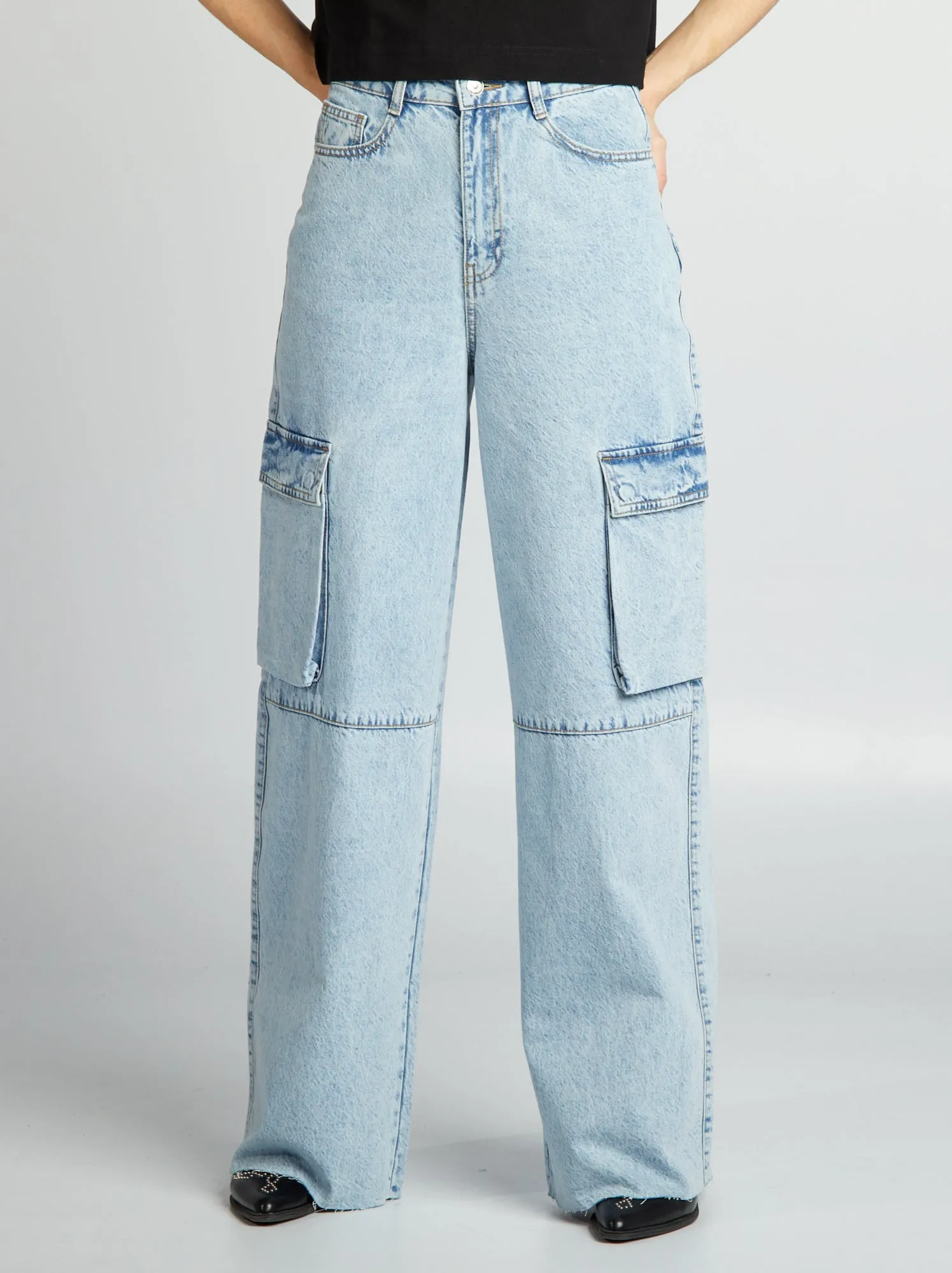Jeans multitasche wide leg - BLU