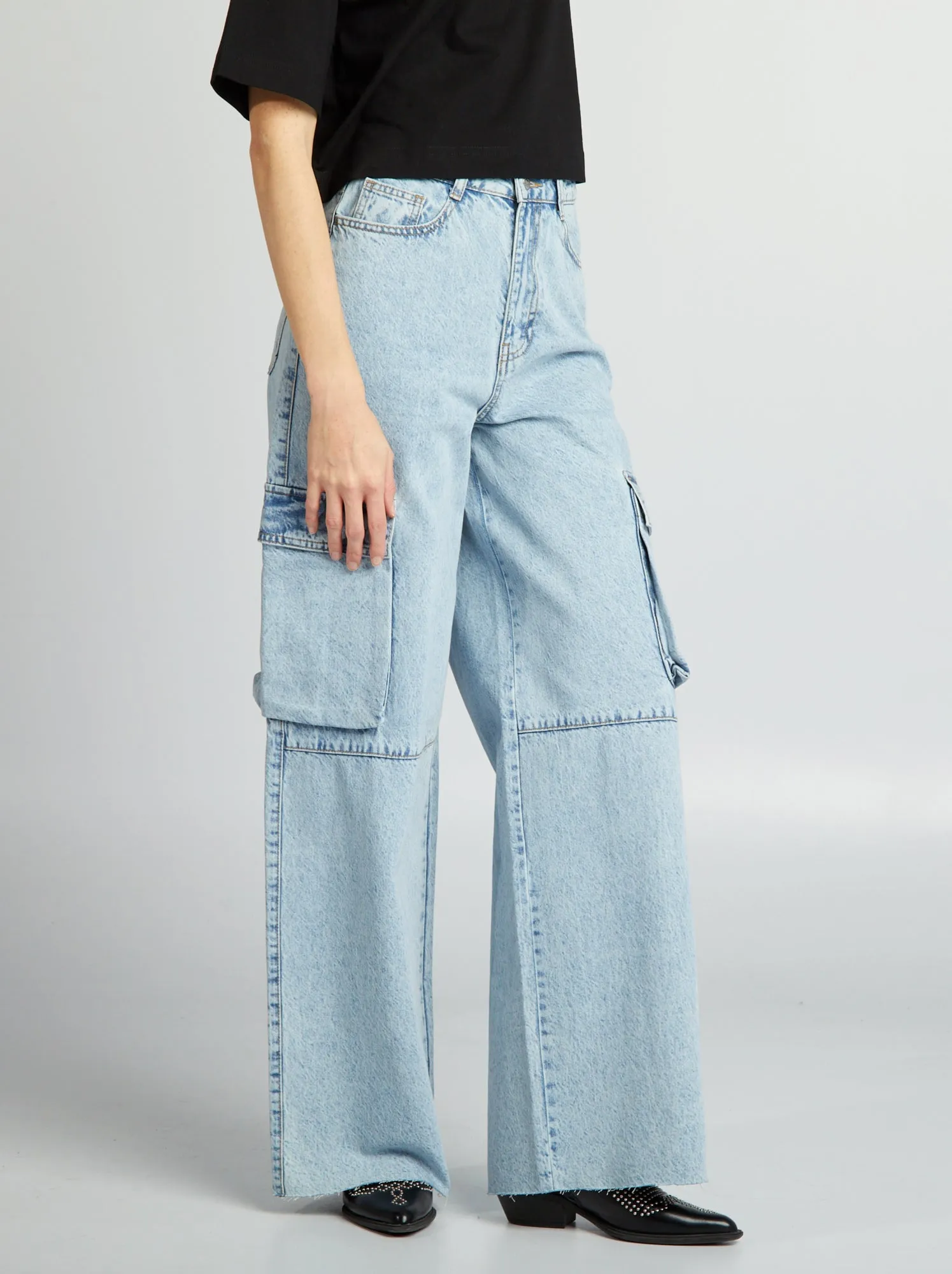Jeans multitasche wide leg - BLU