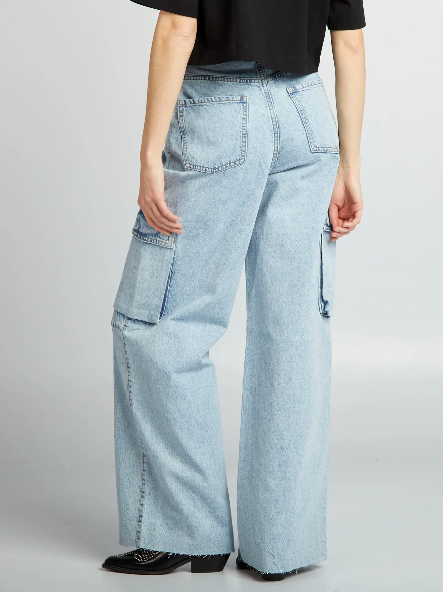 Jeans multitasche wide leg - BLU