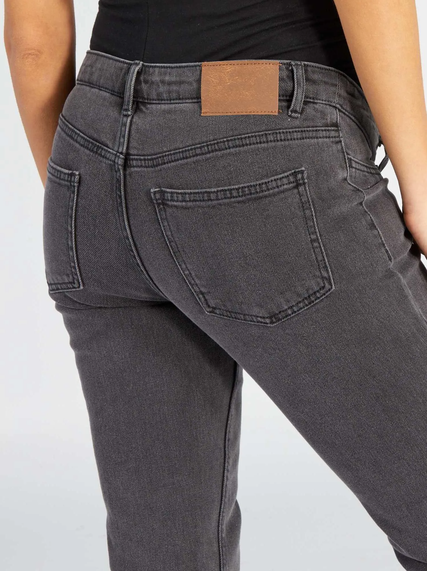 Jeans premaman taglio flare - GRIGIO