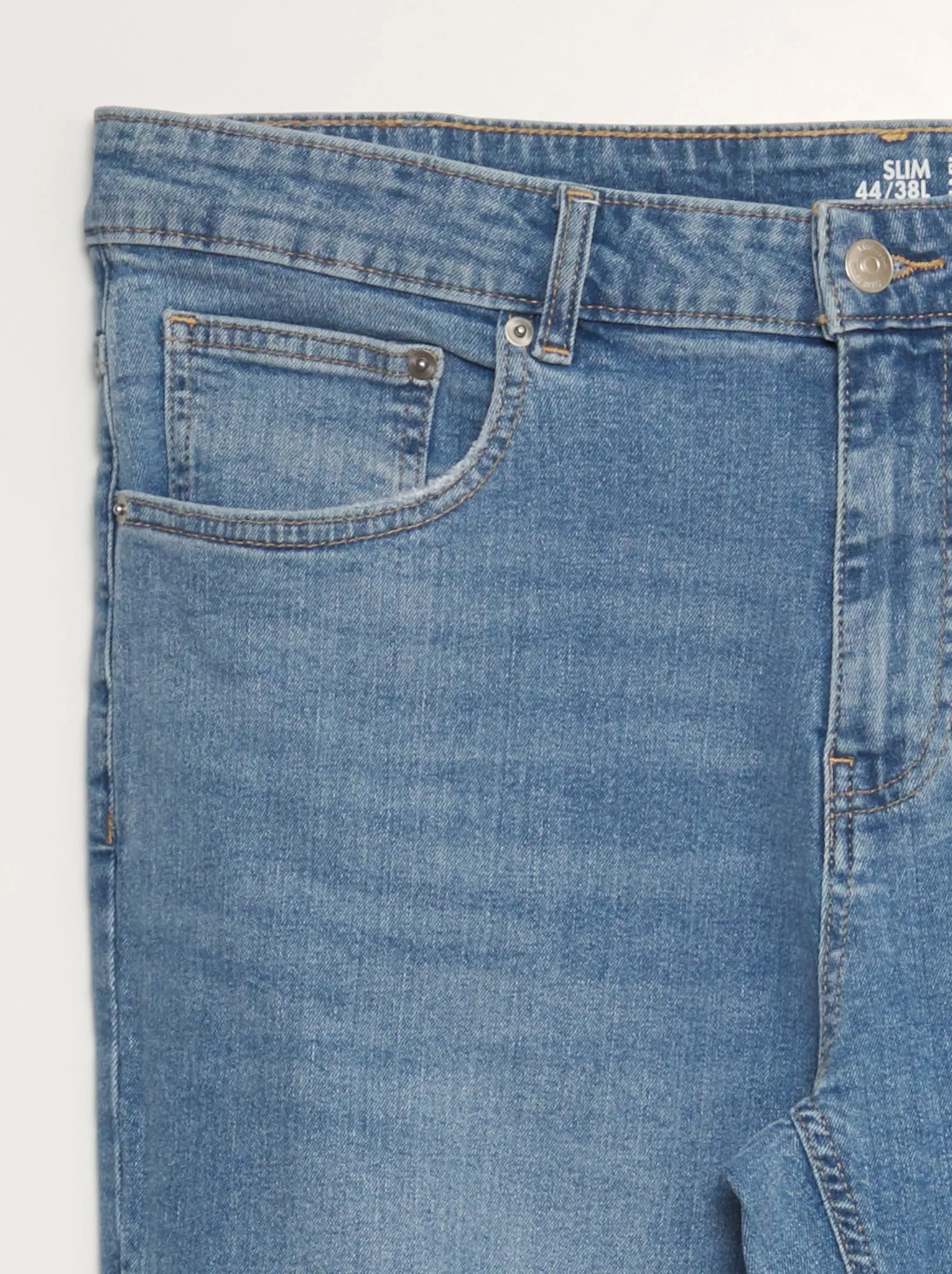 Jeans slim fit in cotone stretch - L38 - BLU