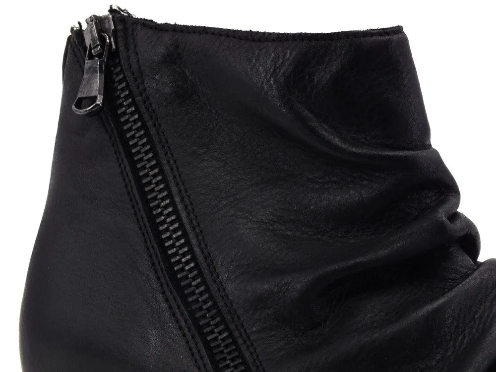 JIUDIT Stivaletto Pelle Arricciata Nero 124FC