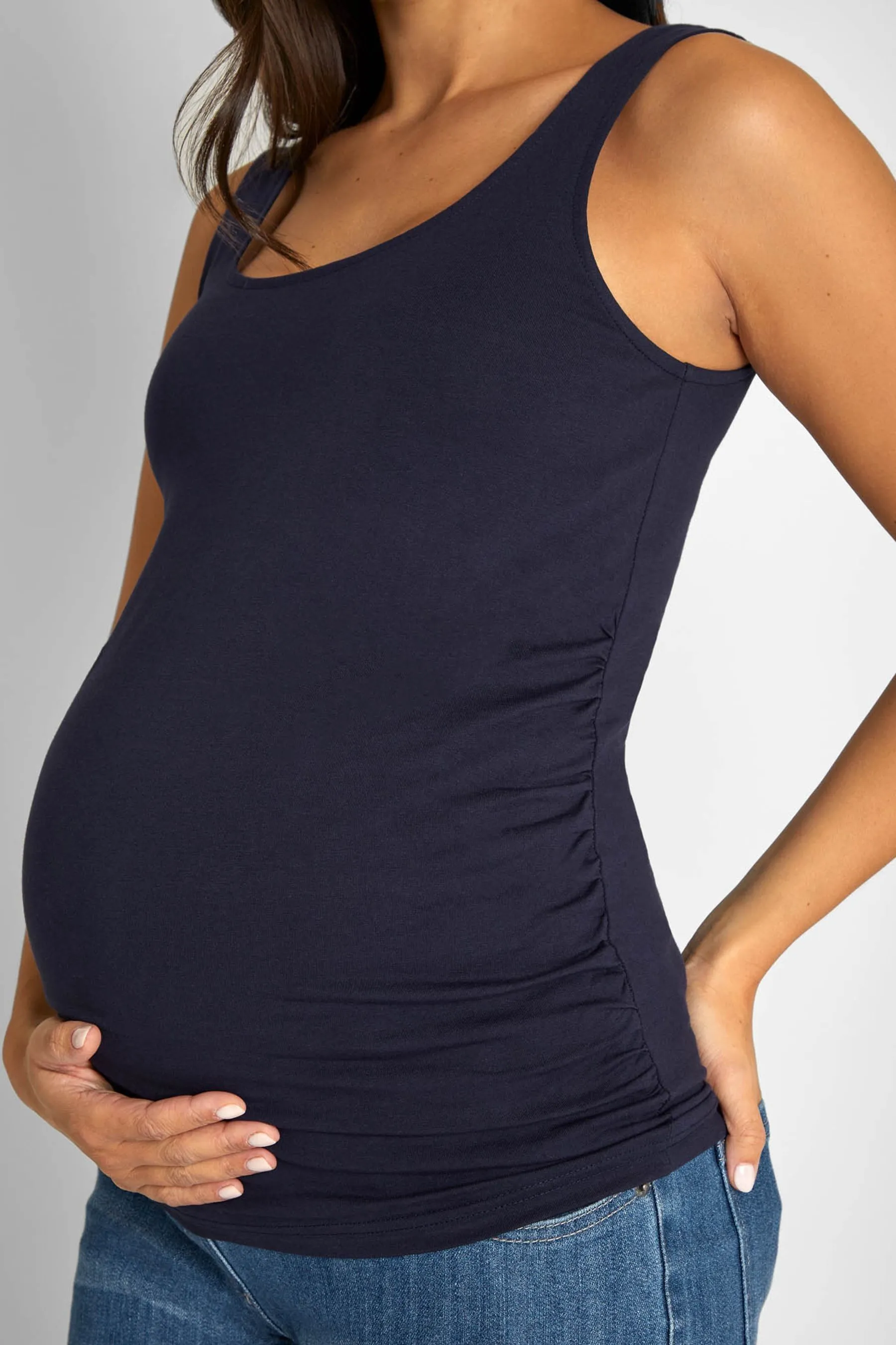 JoJo - Maman Bébé - Canotta premaman a 2 Confezione arricciata