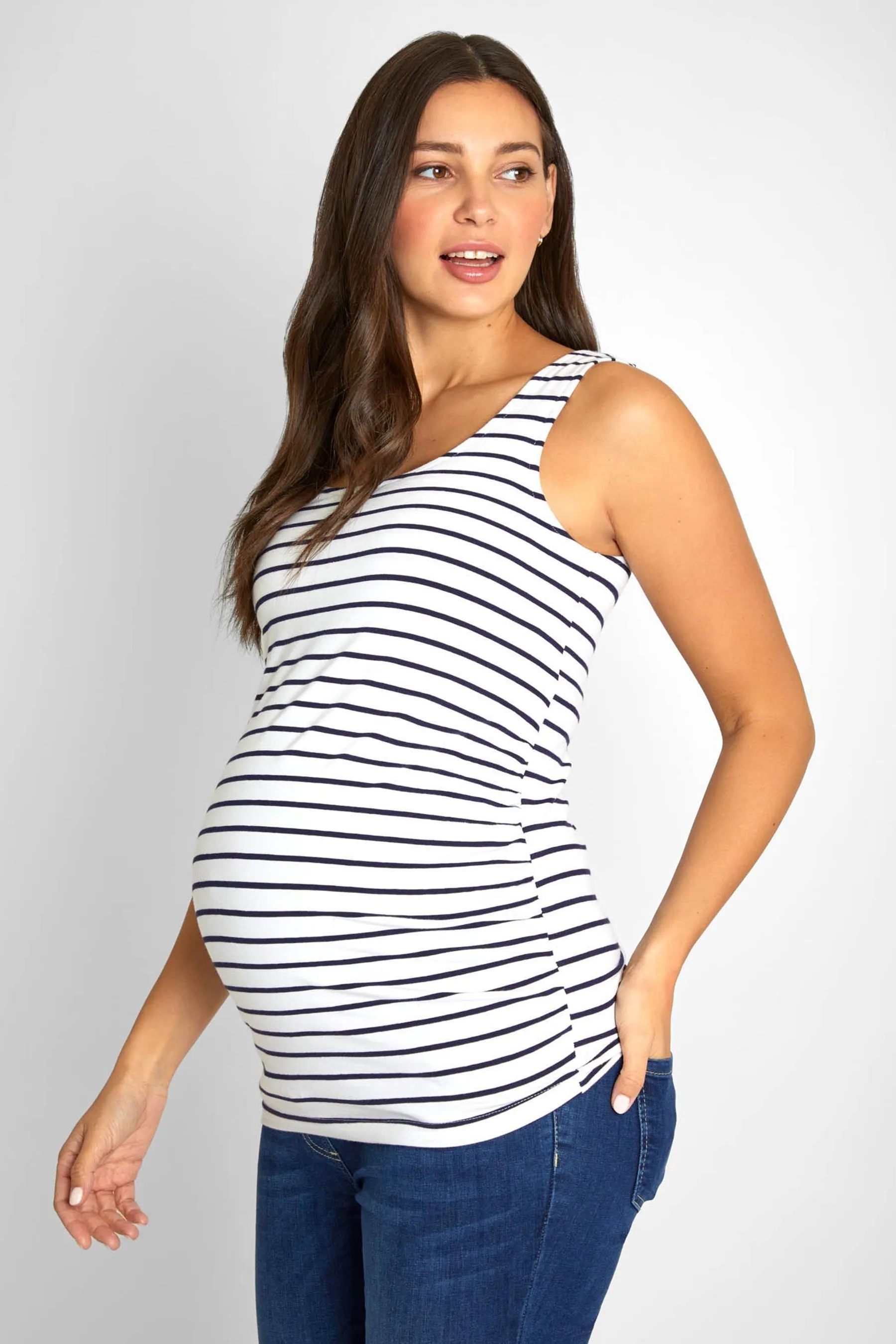 JoJo - Maman Bébé - Canotta premaman a 2 Confezione arricciata