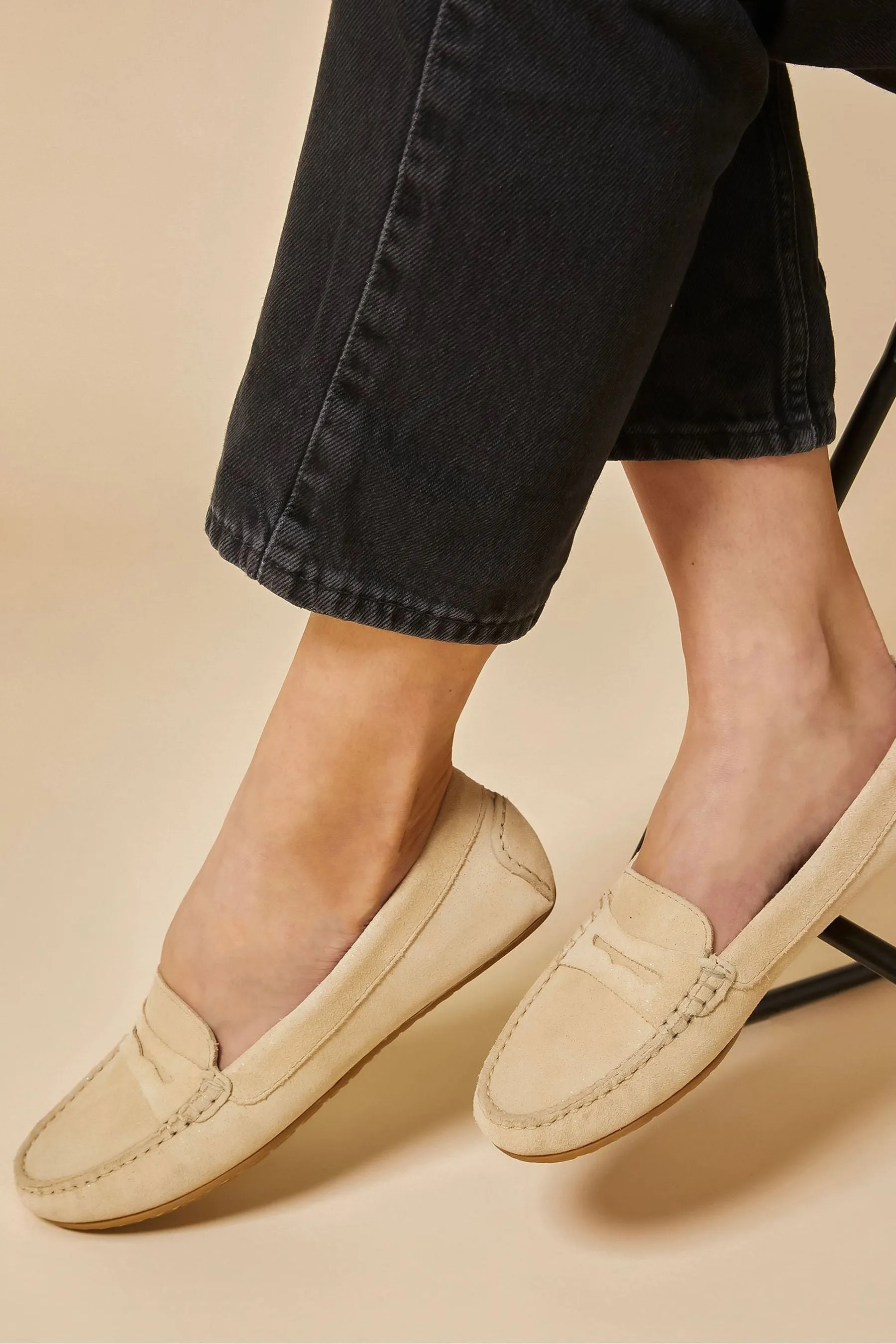 Jones Bootmaker Cream - Penelopie - Mocassini in pelle