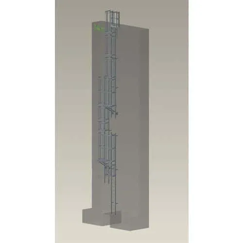 Kit scala a gabbia completo - Altezza 14 m