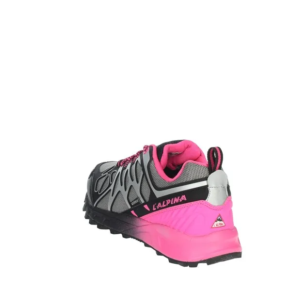 L'ALPINA  SNEAKERS BASSA AL101 NERO/FUXIA