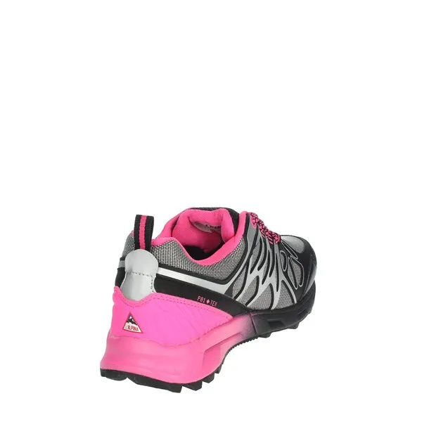 L'ALPINA  SNEAKERS BASSA AL101 NERO/FUXIA