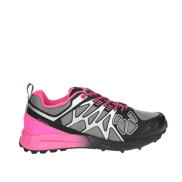 L'ALPINA  SNEAKERS BASSA AL101 NERO/FUXIA