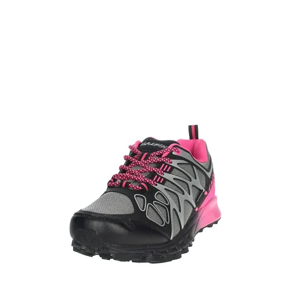 L'ALPINA  SNEAKERS BASSA AL101 NERO/FUXIA