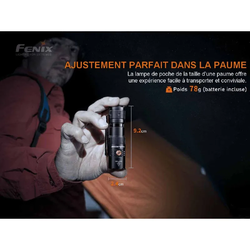 Lampe torche 800 lumens LED PD25R