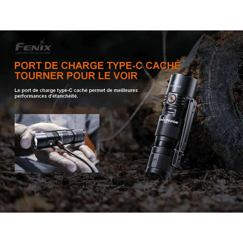 Lampe torche 800 lumens LED PD25R