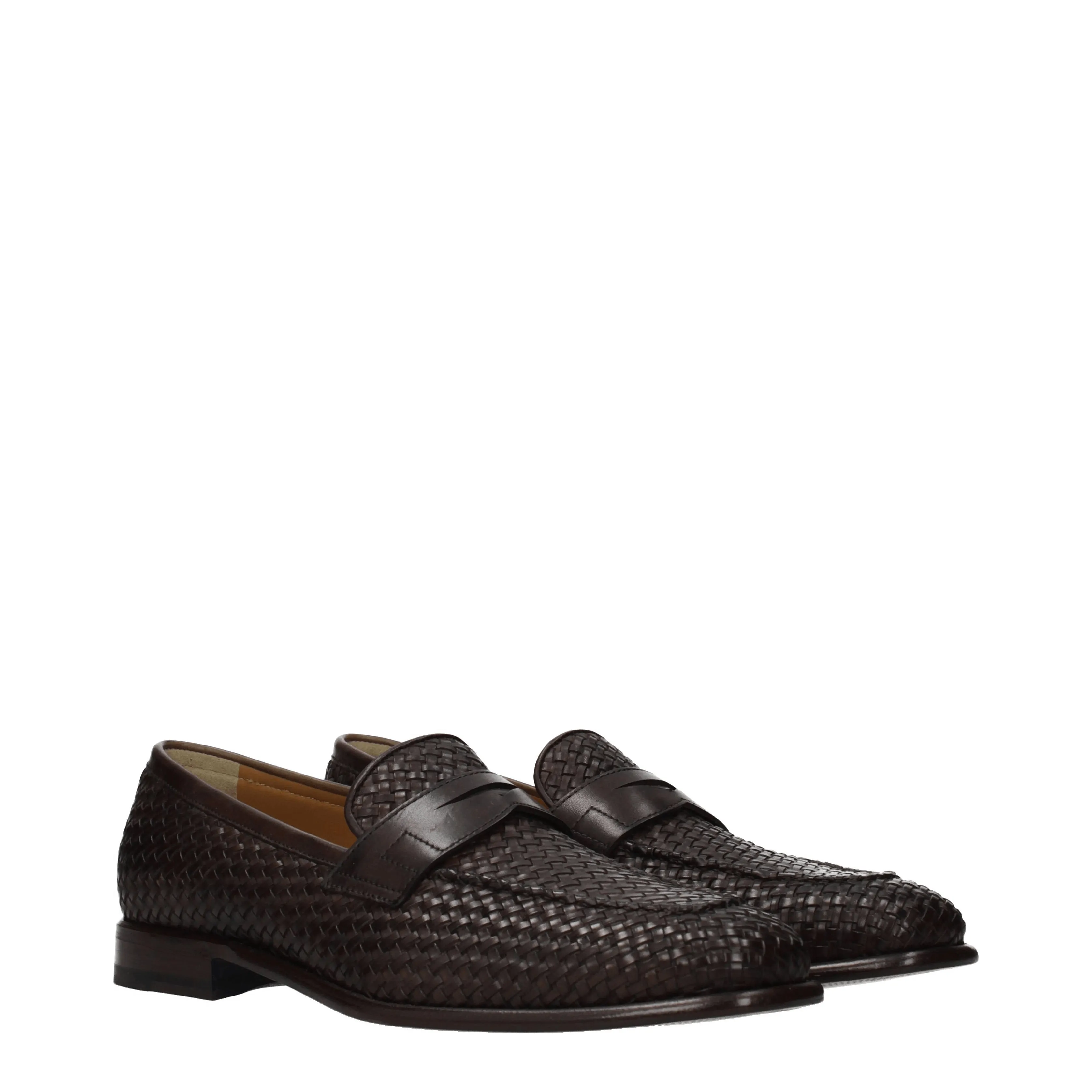 Lardini Mocassini Uomo Pelle Marrone/Testa di Moro
