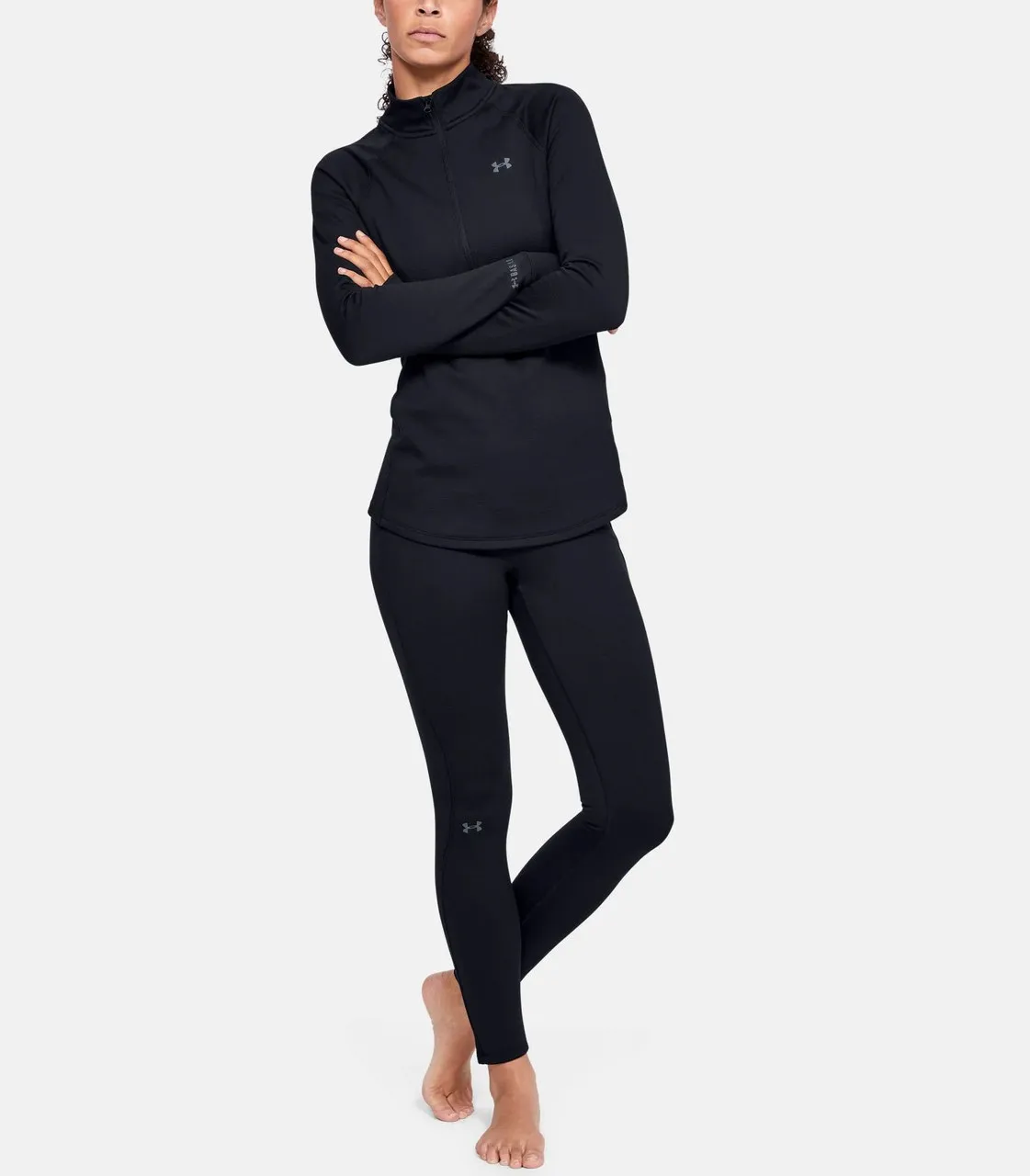Leggings Under Armour tattici ColdGear 4.0 da donna neri